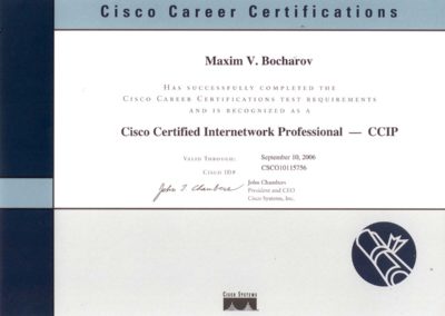 Certificate Cisco CCIP